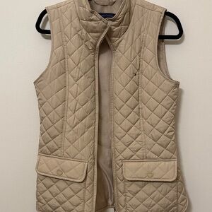 Tommy Hilfiger Women's Beige Quilted Vest